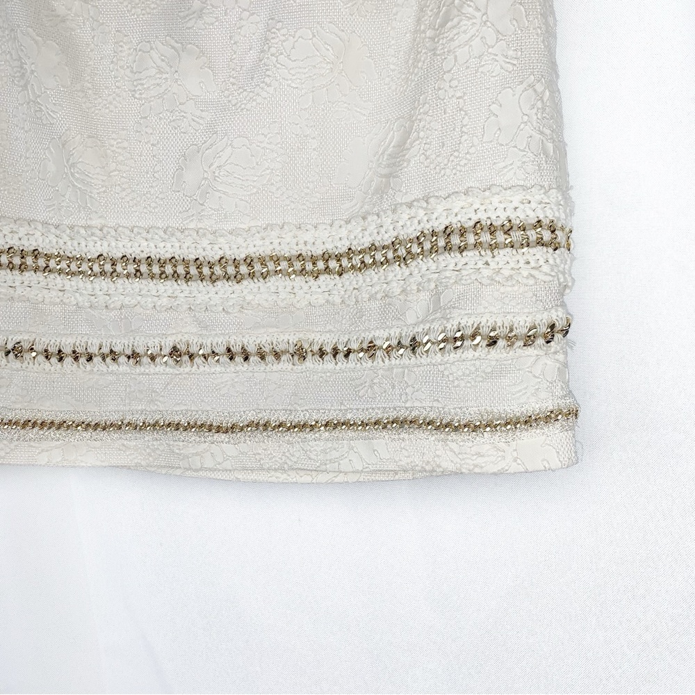 Potters Pot Gold Chain Detail Mini Skirt - Picture 3 of 7